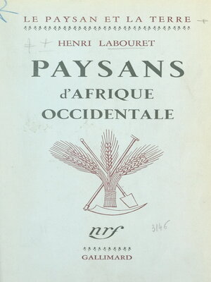 cover image of Paysans d'Afrique occidentale